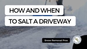 how and when to salt a driveway