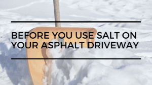 Asphalt Driveway Winter Care