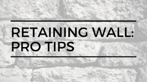 Retaining wall tips: construction pros