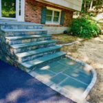 masonry steps to front door