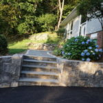 retaining wall installation