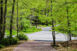 steep masonry driveway