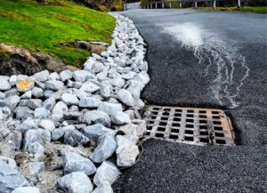 driveway drainage system installation