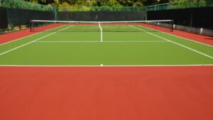 Tennis courts installation