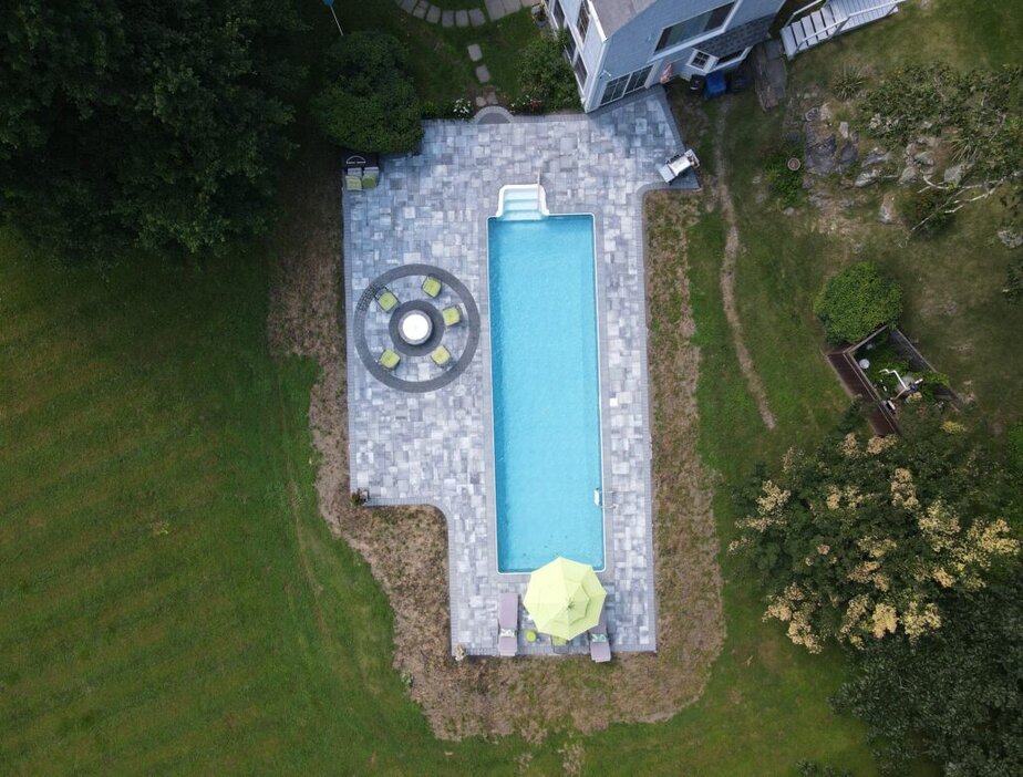 masonry pool patio floor