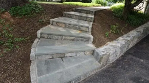 masonry steps on slope masonry steps on slope