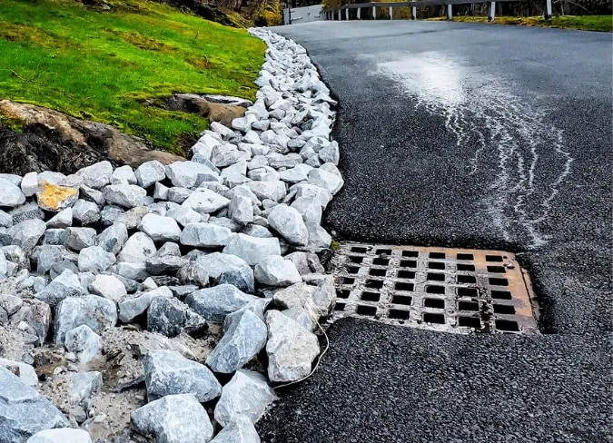 driveway drainage system installation
