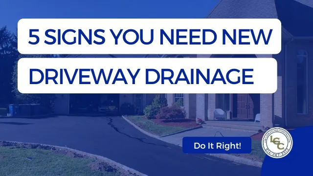 identify driveway drainage problems