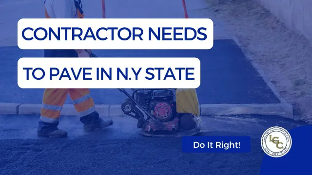 Contractor needs for paving ny state