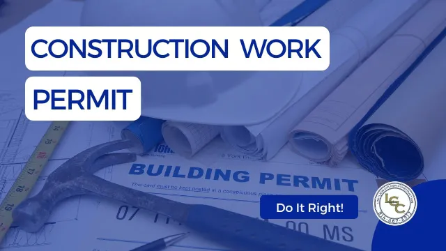 Construction work permit for renovation project